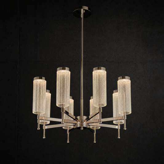 Crystalia Modern Sculptural Ring Chandelier - main