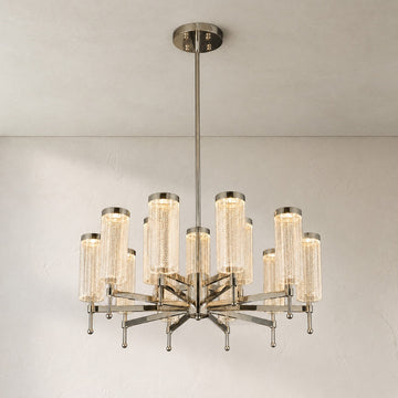 Crystalia Sculptural Ring Chandelier
