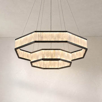 Crystara Nested Ring Pendant Light