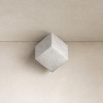 Cube Alabaster Wall Lamp
