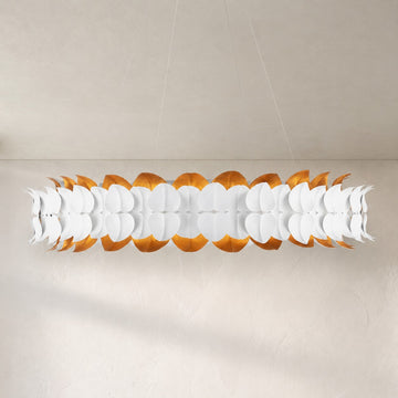 Darla Chandelier Sculpted Leaves 39"