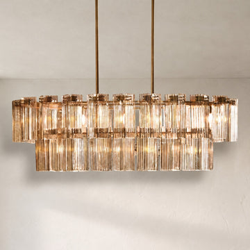 Delsie Oval Tiered Chandelier 63'' 72"W
