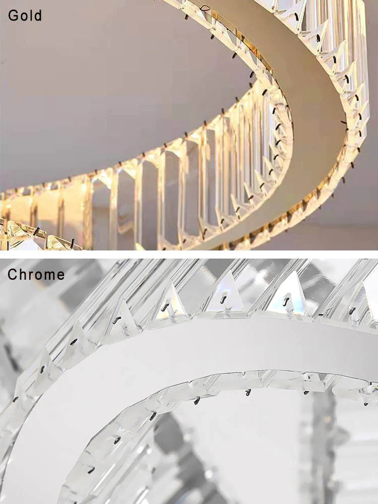 Lamer Lighting Radiant Aura Round LED Chandelier - Background Shot