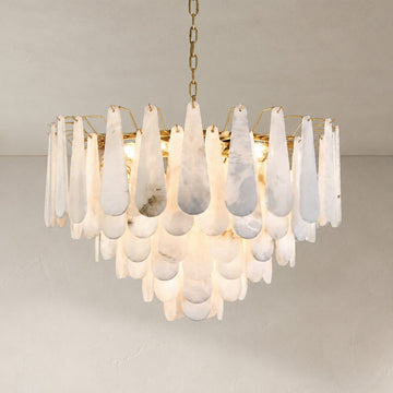 Drop Alabaster Chandelier