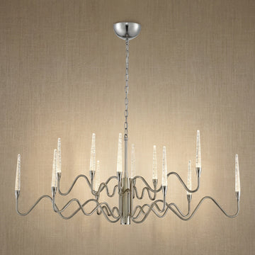 Modern Chandelier in silver