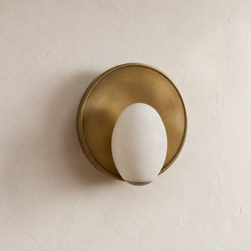 Egg Alabaster Sconces