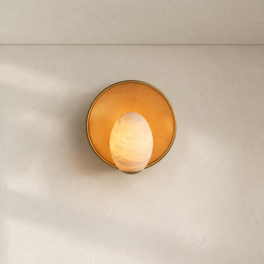 Egg Alabaster Sconces