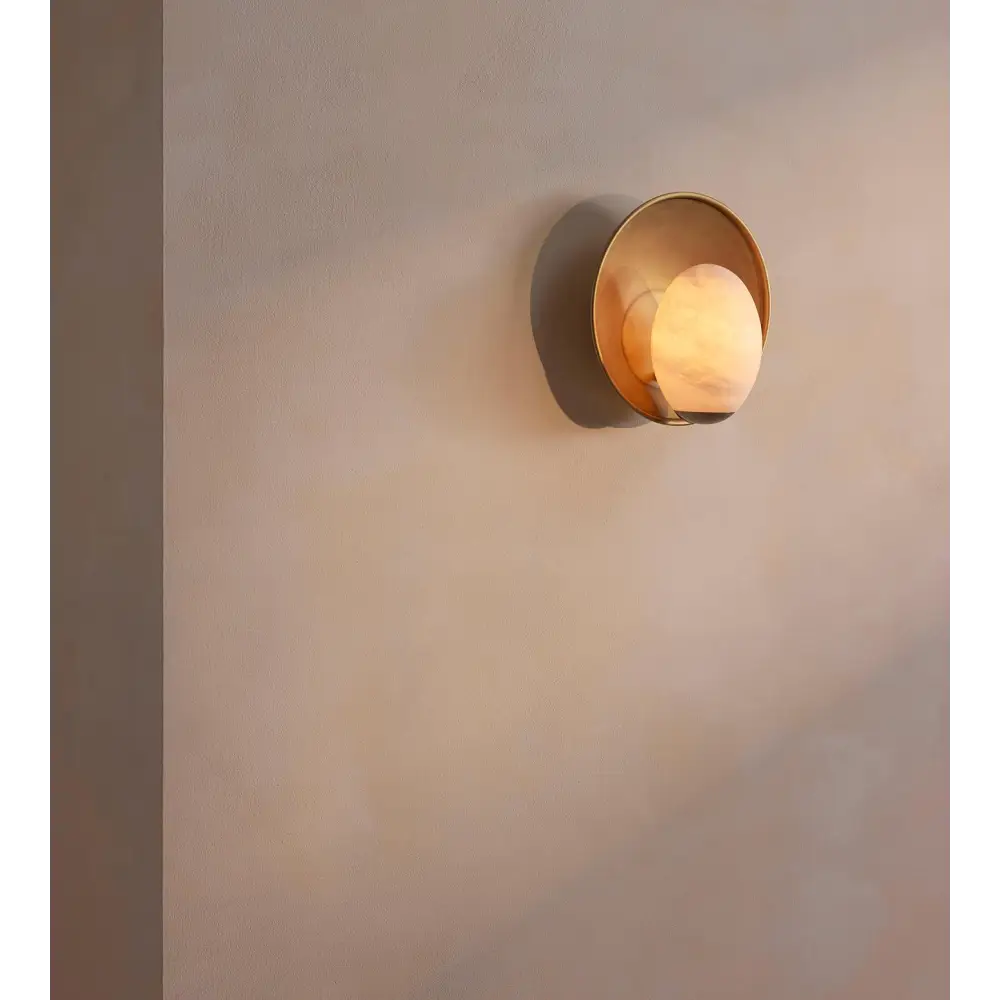 Egg Alabaster Sconces