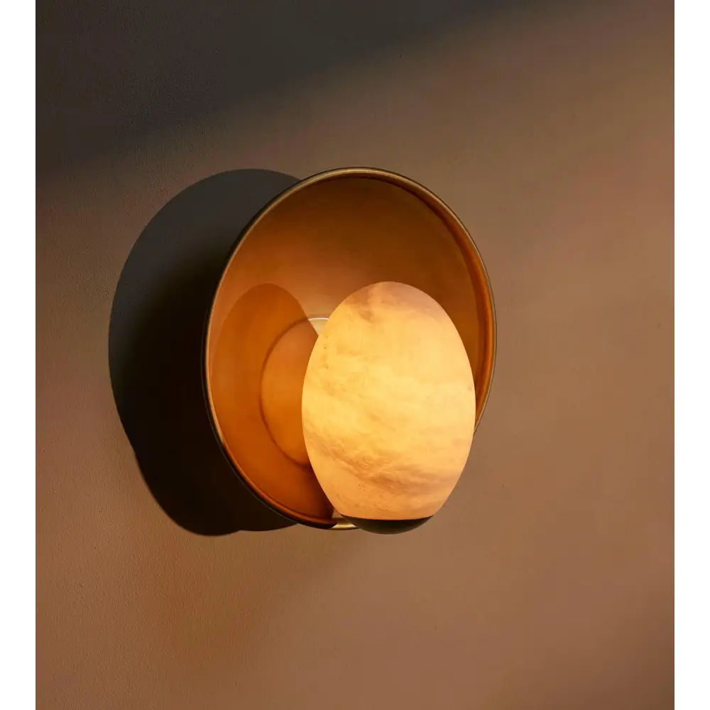 Egg Alabaster Sconces