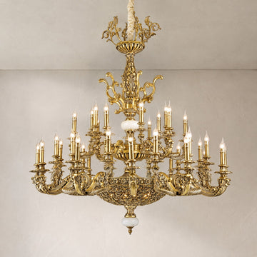 elegant antique brass chandelier
