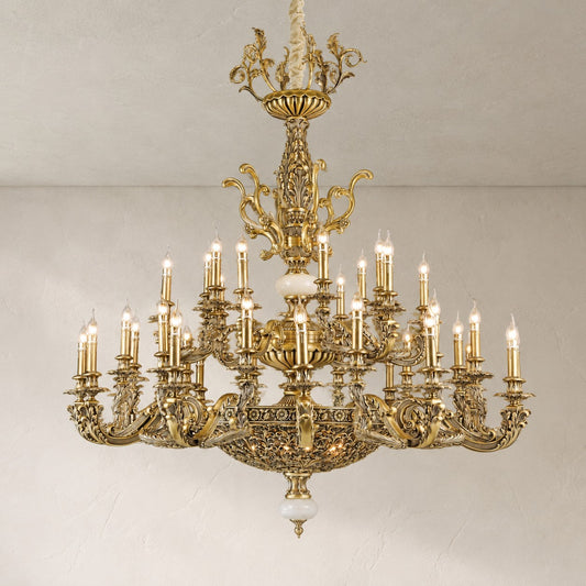 elegant antique brass chandelier