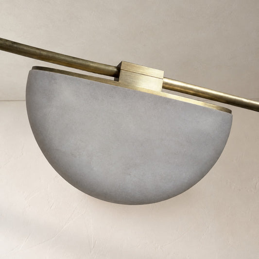 Enceladus Alabaster Chandelier, Artistic Modern Chandelier for Bar Area