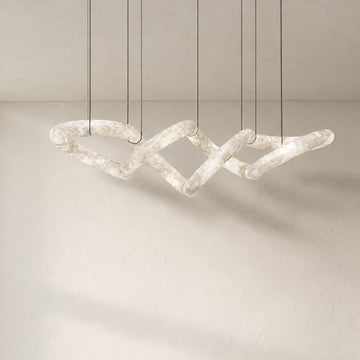 Ethereal Alabaster Chandelier 96"