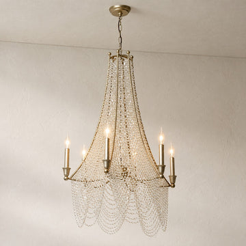 Extra Large European Crystal Beaded Chandelier Candle Light for Stairs / Duplex / Villa