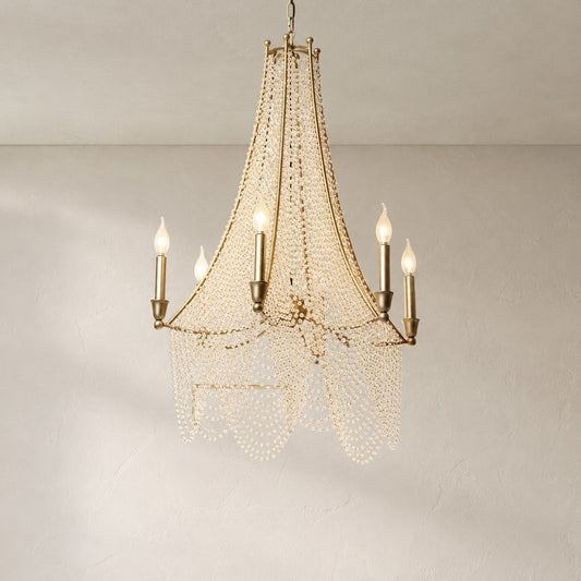 Extra Large European Crystal Beaded Chandelier Candle Light for Stairs / Duplex / Villa