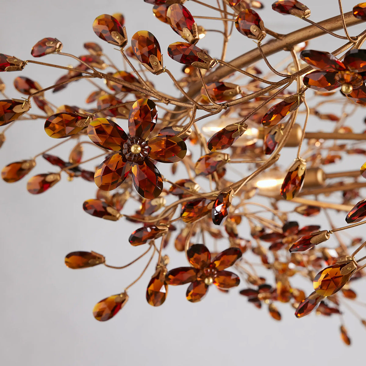 Fiore Crown Chandelier 39" 48" 60"-Chandelier-Merlin Lamps-GOLD-39"-lamerlighting