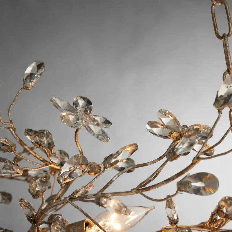 Fiore Linear Chandelier 43" 51" 68"W-Chandelier-Merlin Lamps-GOLD-43"-lamerlighting