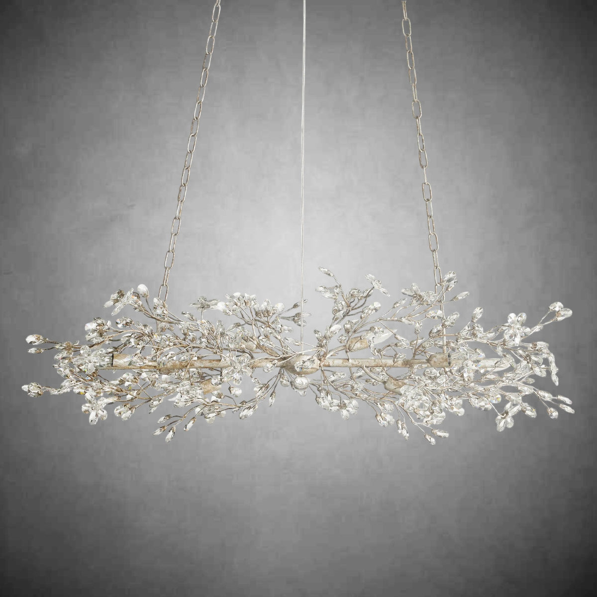 Fiore Linear Chandelier 43" 51" 68"W-Chandelier-Merlin Lamps-GOLD-43"-lamerlighting