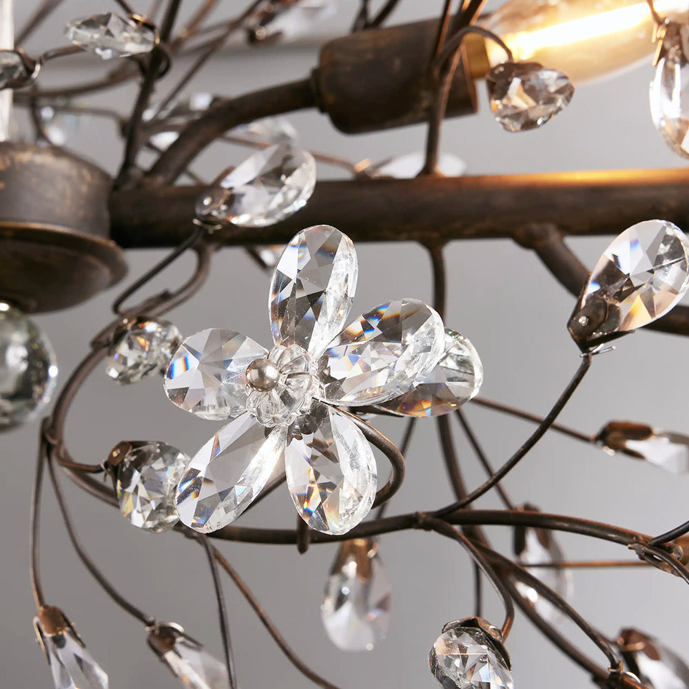 Fiore Linear Chandelier 43" 51" 68"W-Chandelier-Merlin Lamps-GOLD-43"-lamerlighting