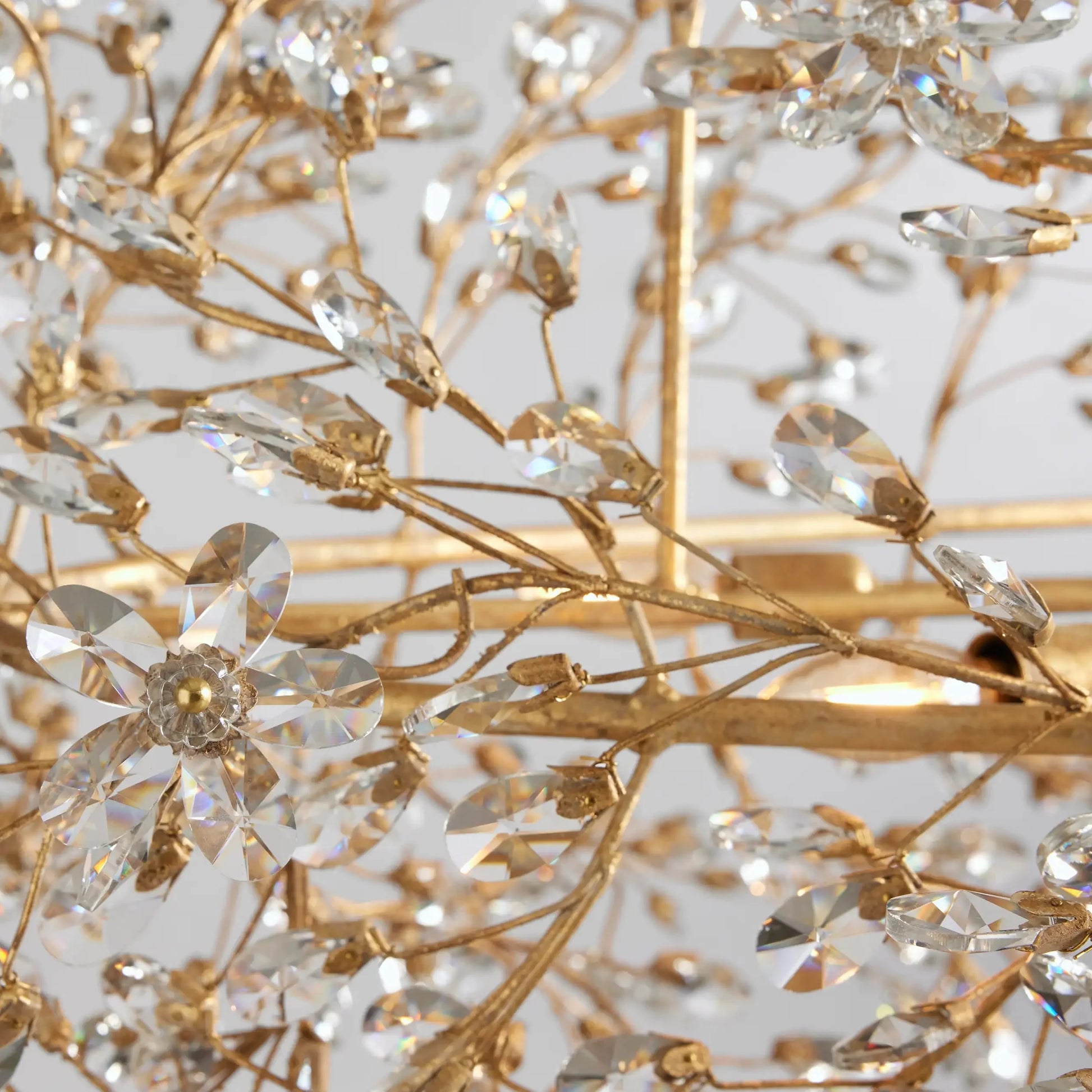 Fiore Oval Chandelier 62'' 74''-Chandelier-Merlin Lamps-GOLD-62"-lamerlighting