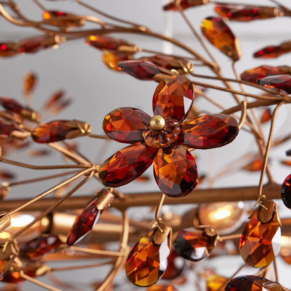 Fiore Oval Chandelier 62'' 74''-Chandelier-Merlin Lamps-GOLD-62"-lamerlighting