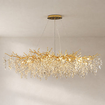 French K9 Crystal 6-Light Round Chandelier, 17.7 Inch
