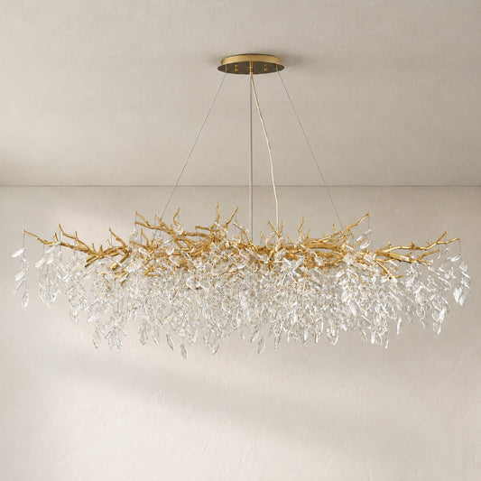 French K9 Crystal 6-Light Round Chandelier, 17.7 Inch