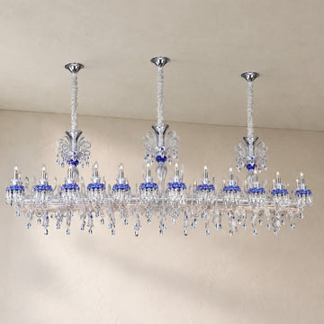 French Palace Rectangular Chandelier
