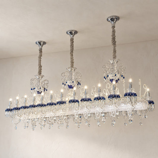 French Palace Rectangular Chandelier