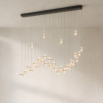 Gem Wave Alabaster Chandelier 26