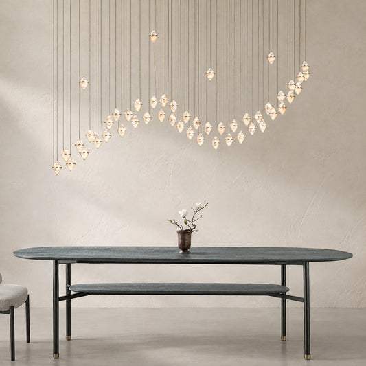 Gem Wave Alabaster Chandelier 48