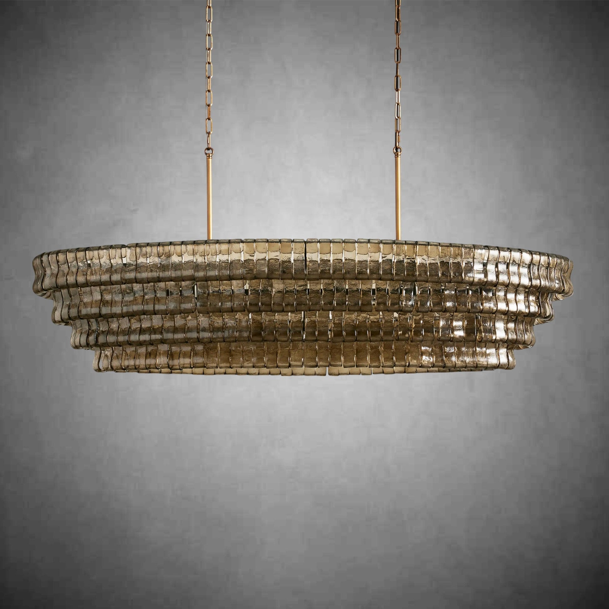 Lamer Lighting Veridian Oval Chandelier 54''65'' - Background Shot