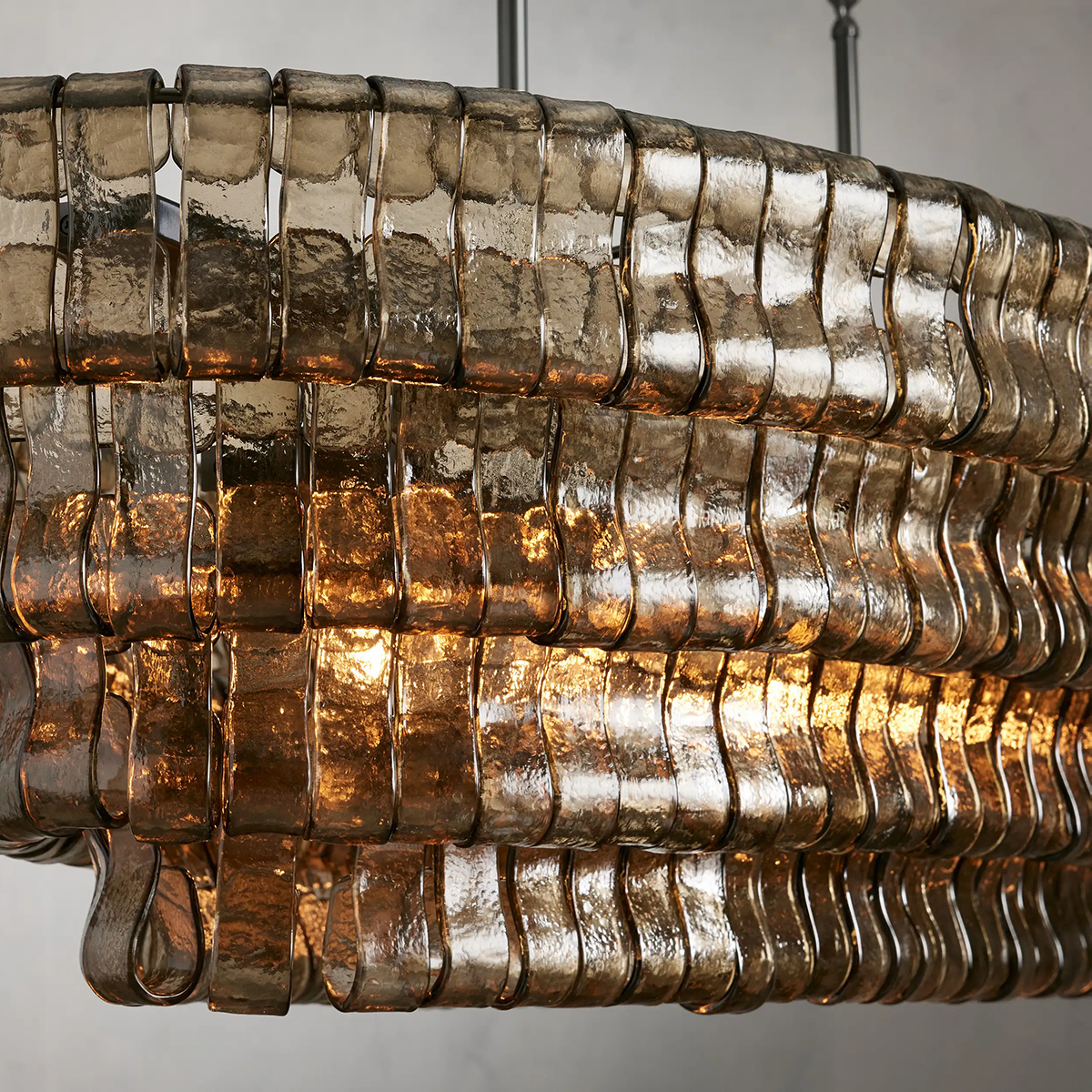 Lamer Lighting Veridian Oval Chandelier 54''65'' - Background Shot