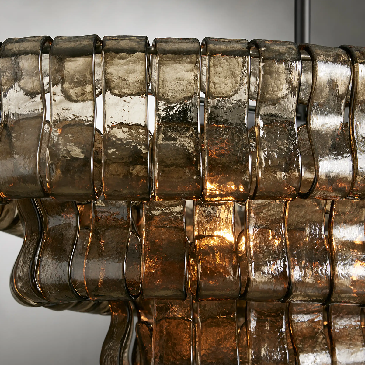 Lamer Lighting Veridian Oval Chandelier 54''65'' - Background Shot