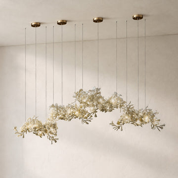 Gingko Ceramic Branch Chandelier C