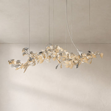 Gingko Ceramic Branch Chandelier E