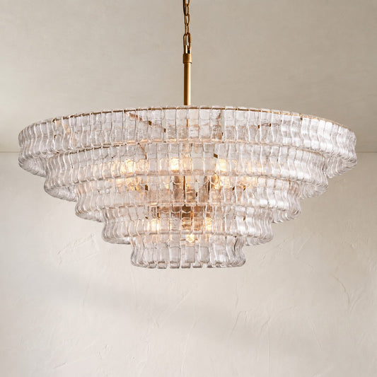 Glacien Round Glass Chandelier