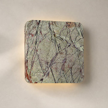 Green Marble Square Wall Lamp