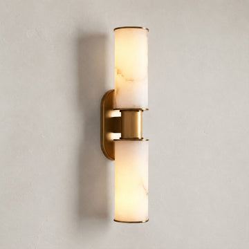 Harlin 2-Light Wall Sconce in Alabaster