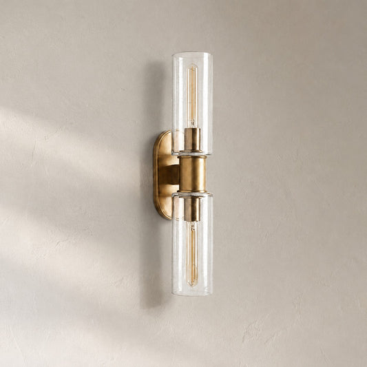 Harrlin Double Sconce in Clear