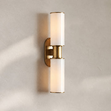 Harrlin Double Sconce in Milk