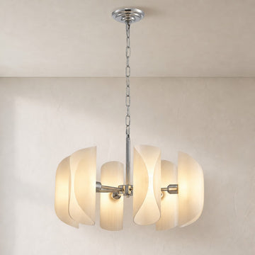 Helena Curved Glass Pendant Light