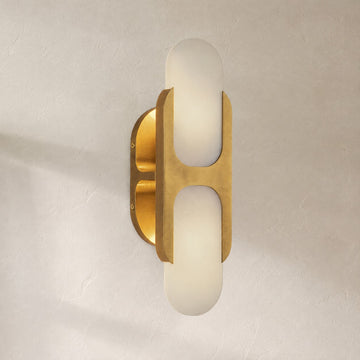 Hopkins Alabaster Sconce 9"–17"