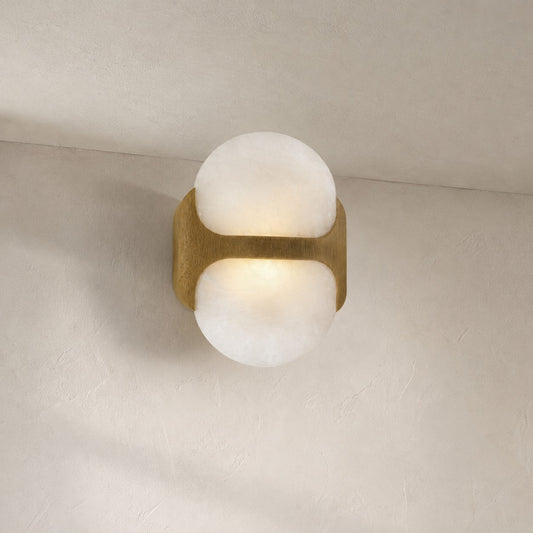 Hopkins Alabaster Sconce 9"–17"