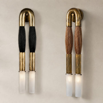 Horsehair Wall Sconce 30''H