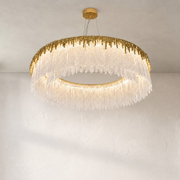 Ice Bloom Cascade Chandelier