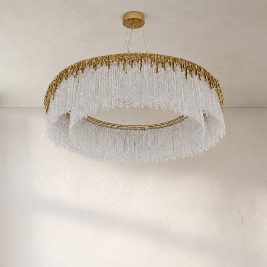 Ice Bloom Cascade Chandelier
