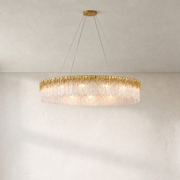 Ice Bloom Round Chandelier