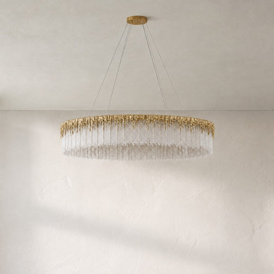Ice Bloom Round Chandelier
