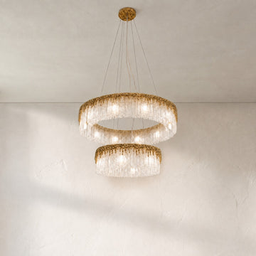 Ice Bloom Tiered Chandelier
